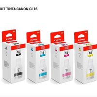 Kit de tinta Canon original GI-16  negro y colores
