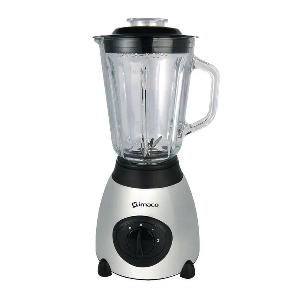 LICUADORA IMACO BLS503 1.5L 450 WATTS 6 ASPAS ACERO INOXIDABLE SILVER