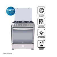 Cocina Indurama a Gas 6 Hornillas Parma Zafiro Croma