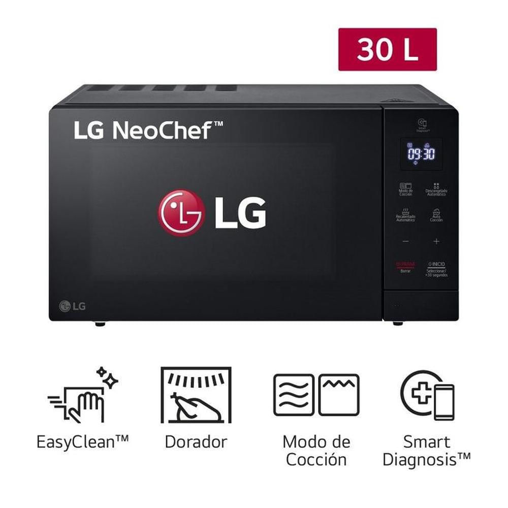 Horno Microondas LG MH7032JAS Easy Clean 30 Litros