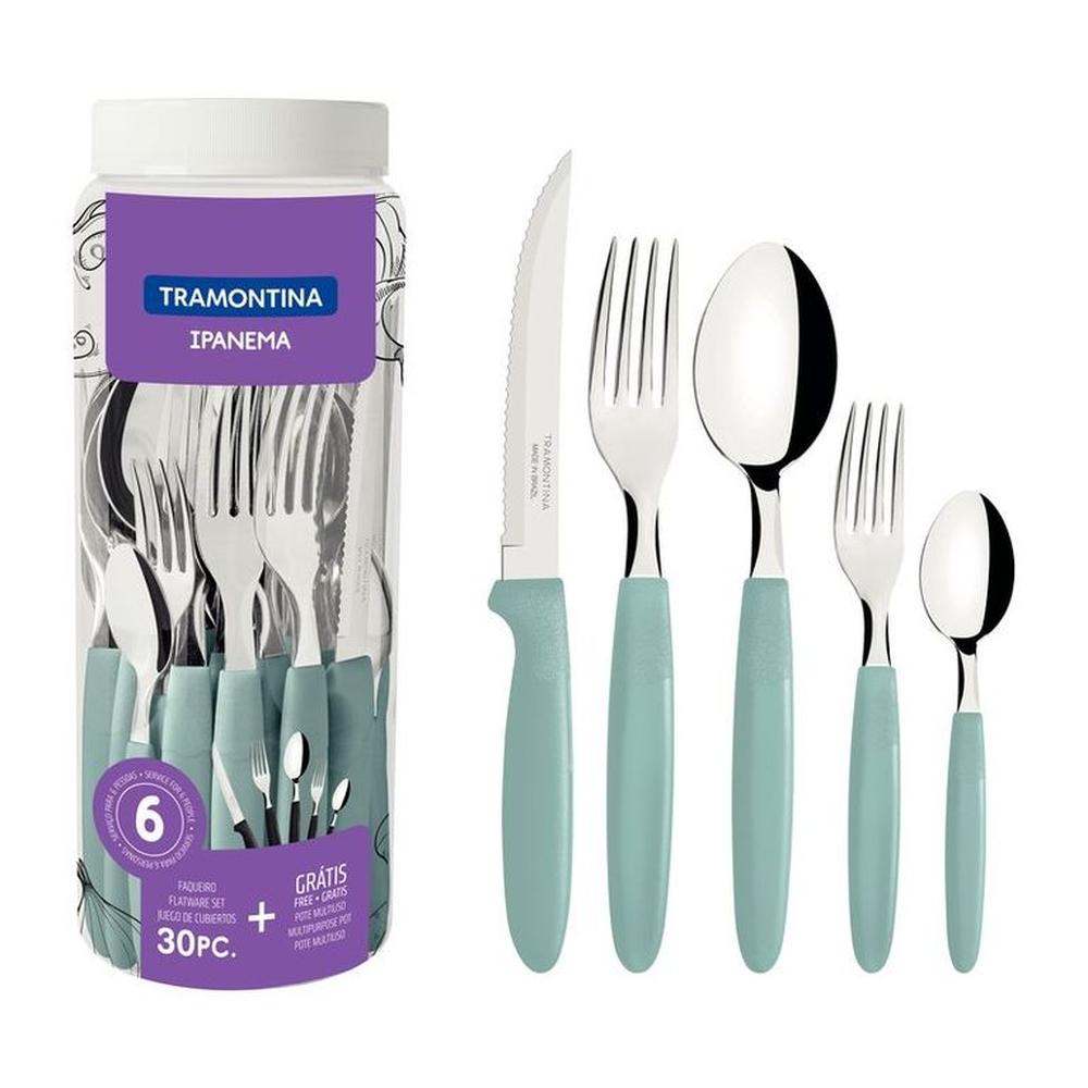 Set de Cubiertos x 30 Piezas Tramontina