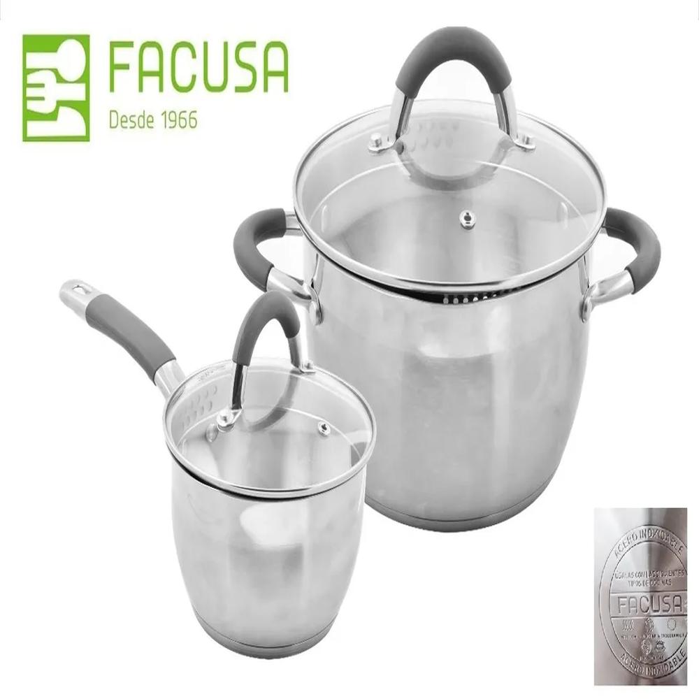 Set de Ollas  Facusa  acero inoxidable