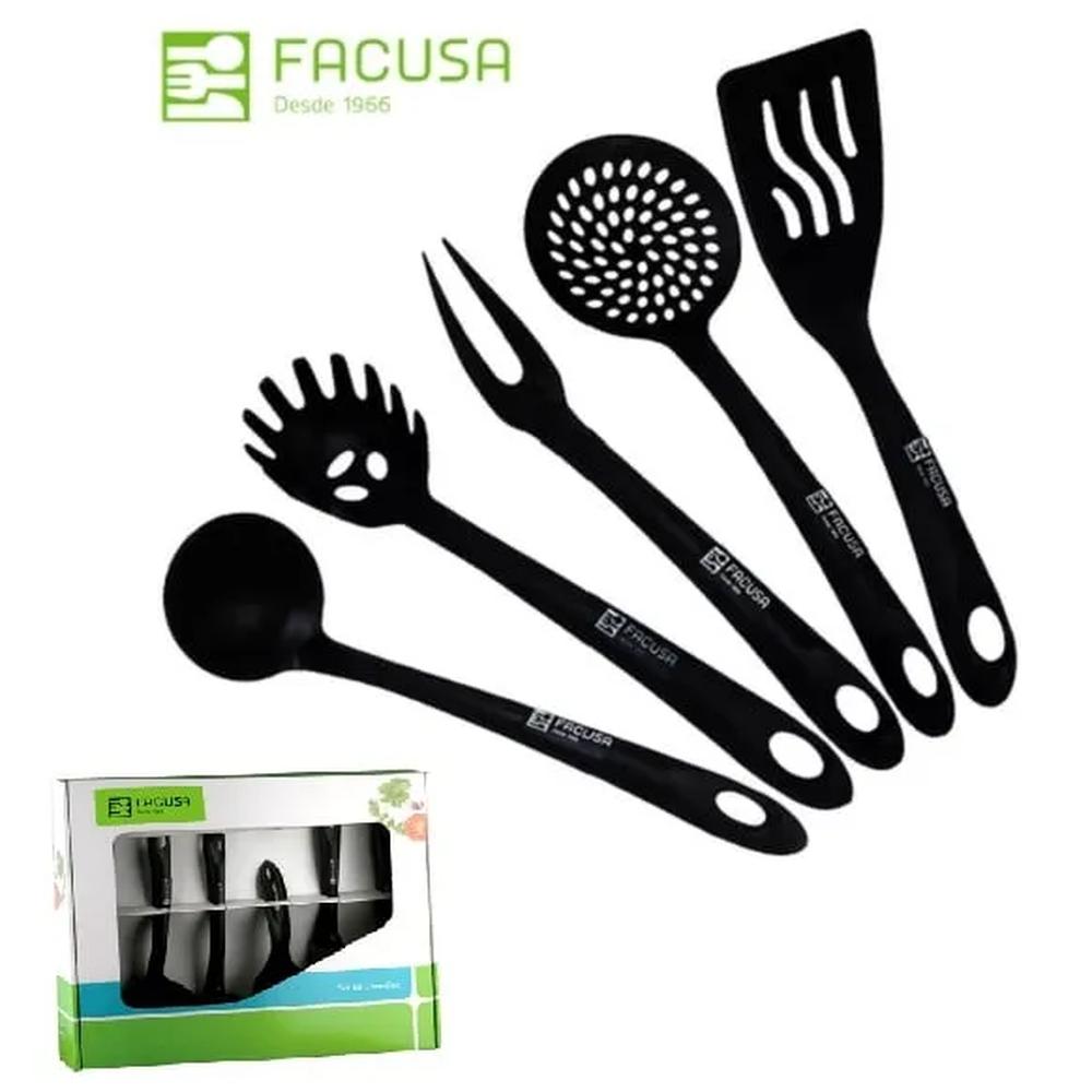 Utensilios de Nylon x 5 piezas  Facusa
