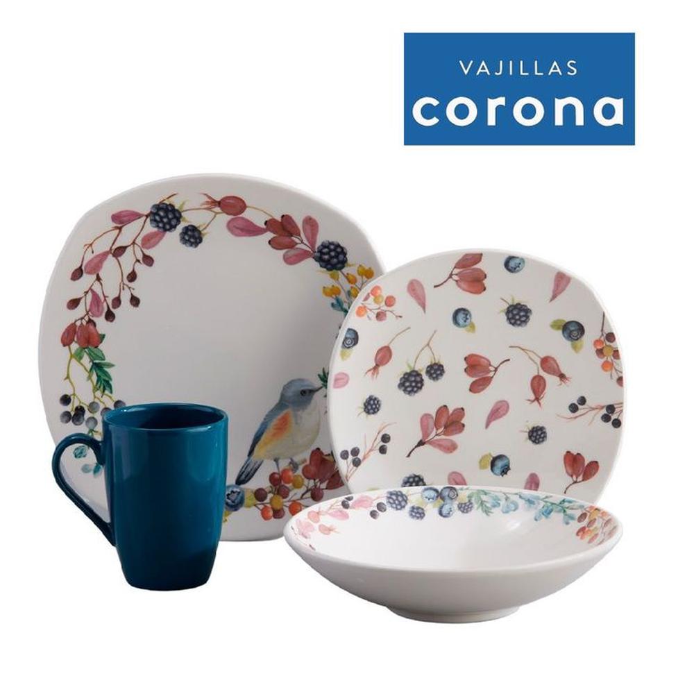 Juego de Vajilla Evry 16 Piezas Corona