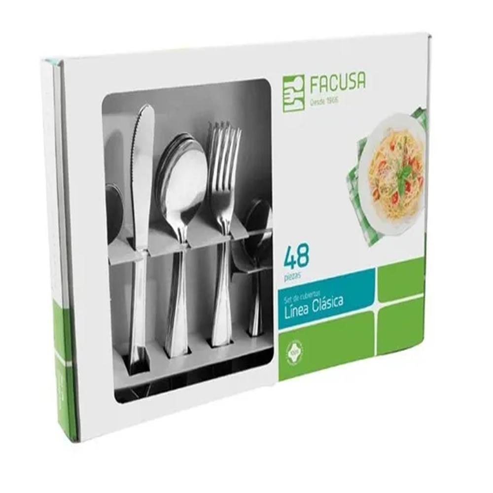 Set de cubiertos 48 Piezas Acero Inoxidable FACUSA Modelo Urban