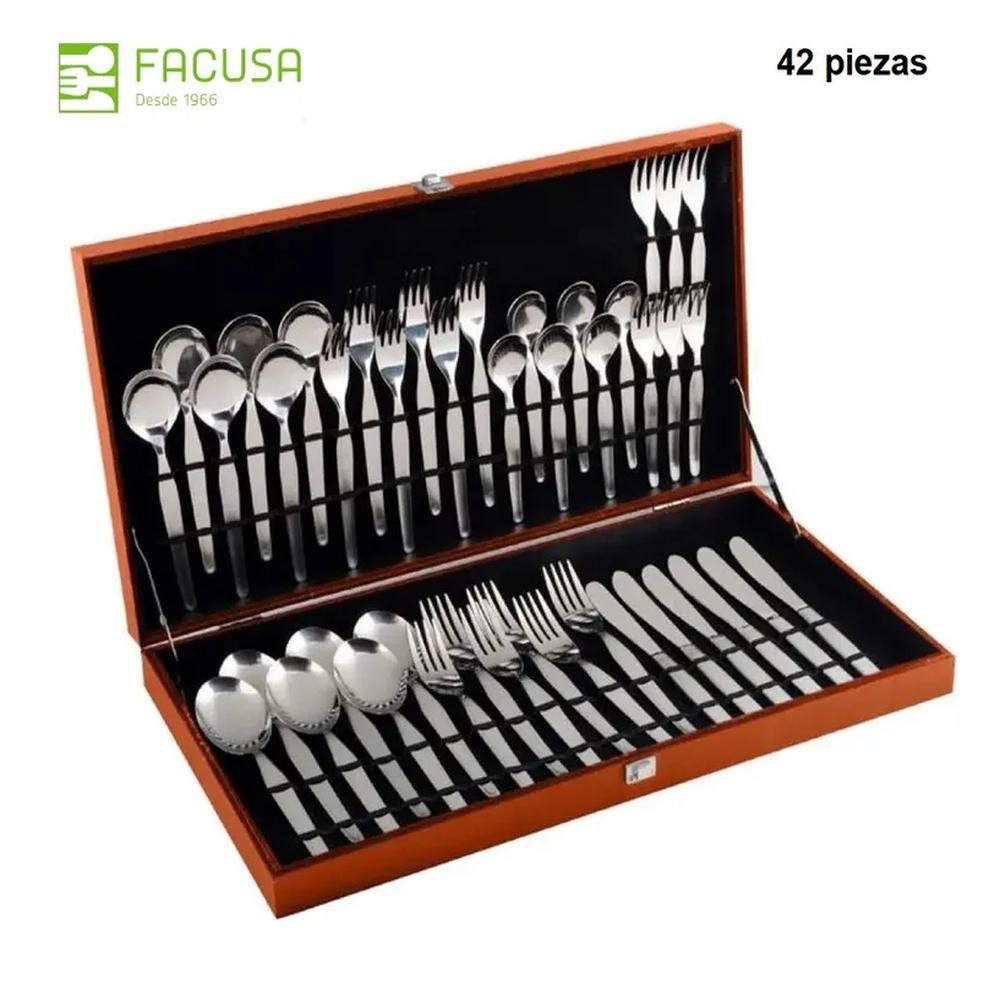 Set de Cubiertos Facusa de 42 piezas