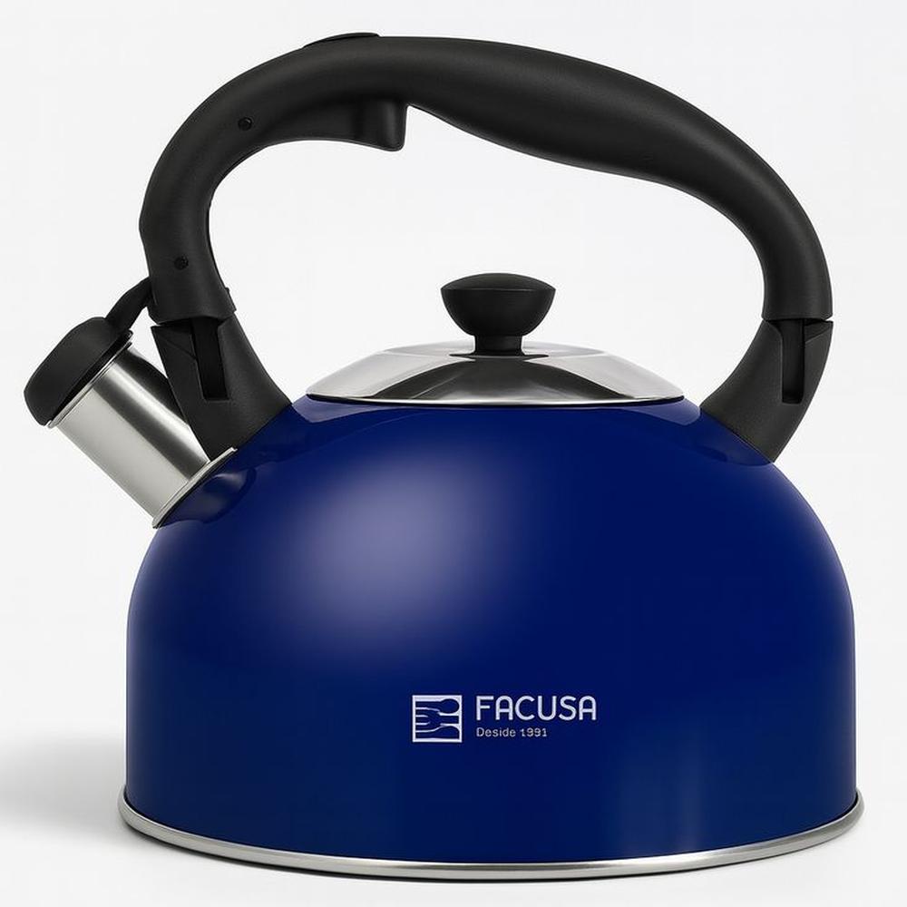 Tetera Facusa de 3 litros Azul con Silbador - 100% Garantia