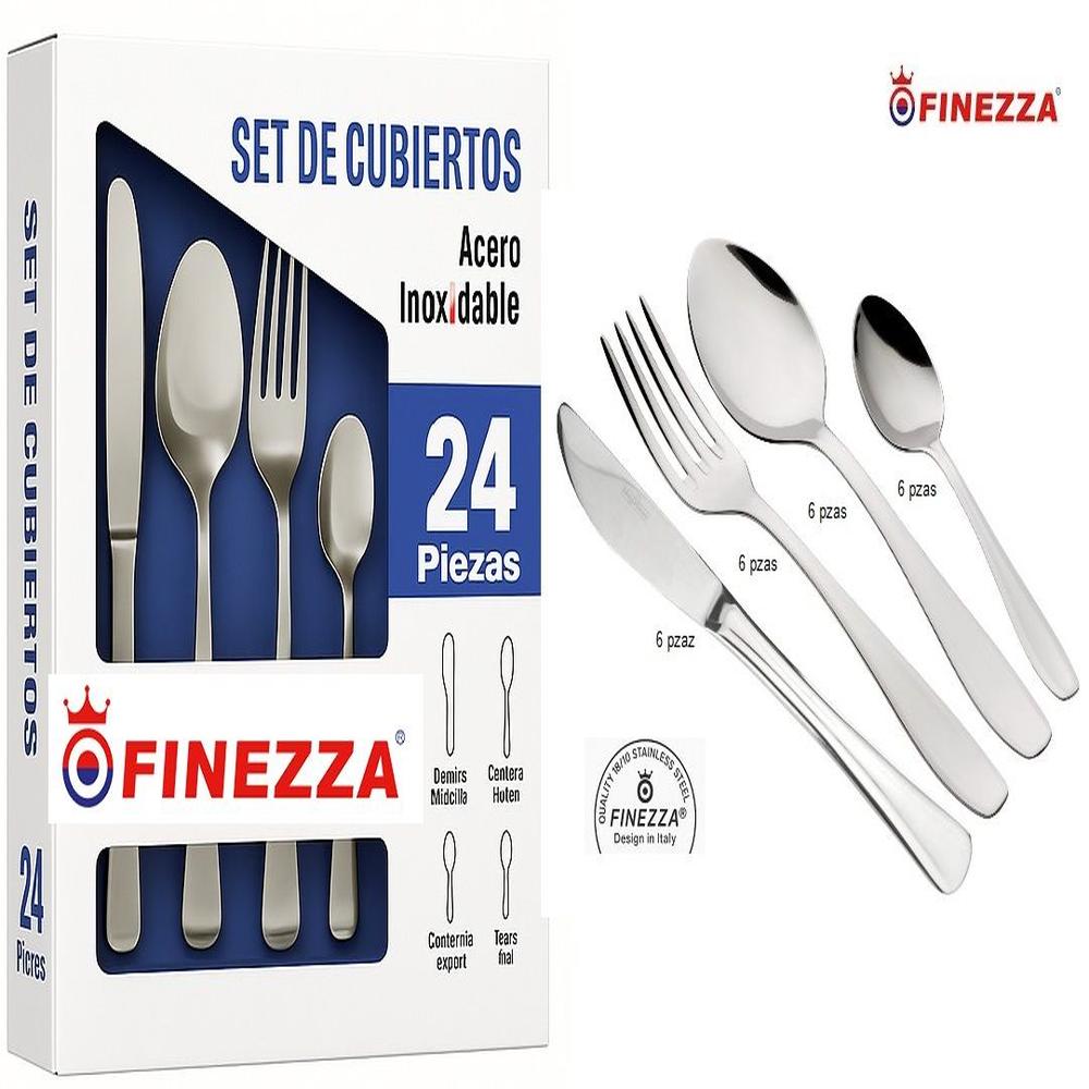 Set de Cubiertos 24 Piezas Acero Inoxidable Modelo 680 Finezza