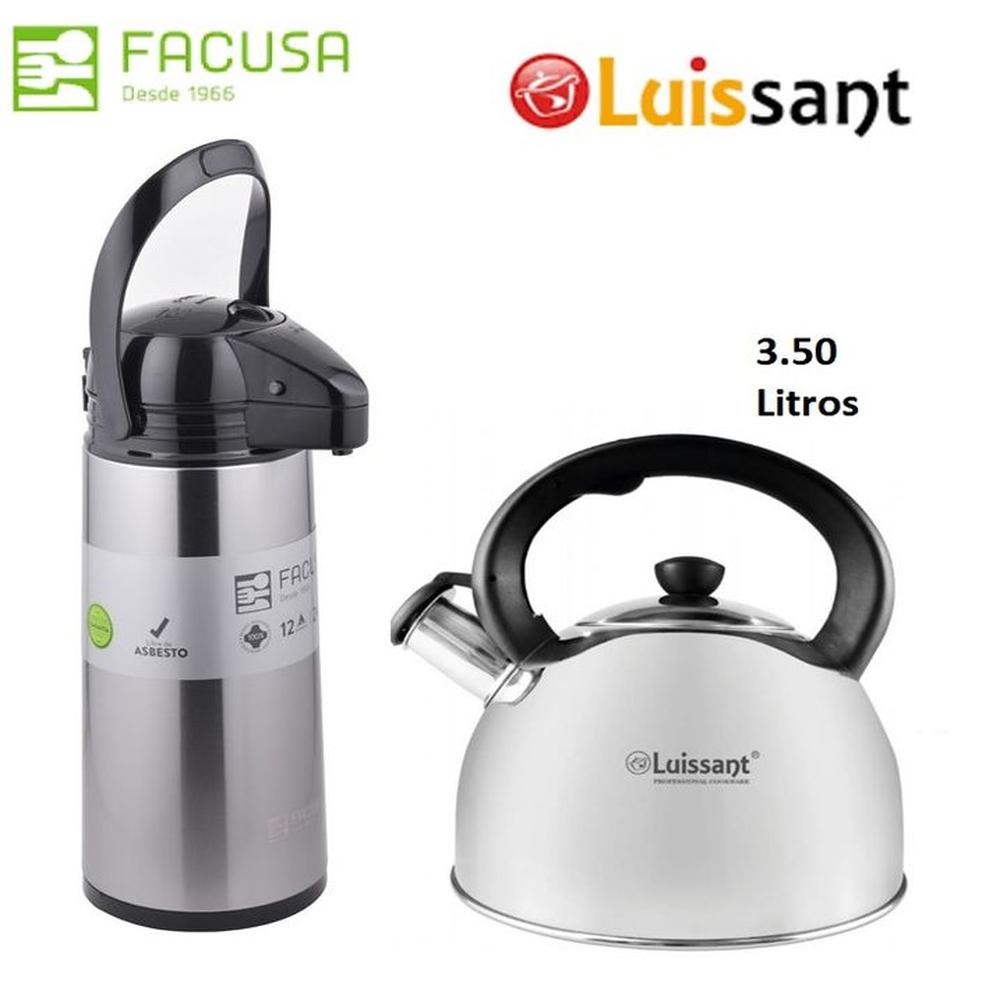 Combo Termo Sifón 1.9 Lts. Facusa yTetera 3.5 Lts Luissant
