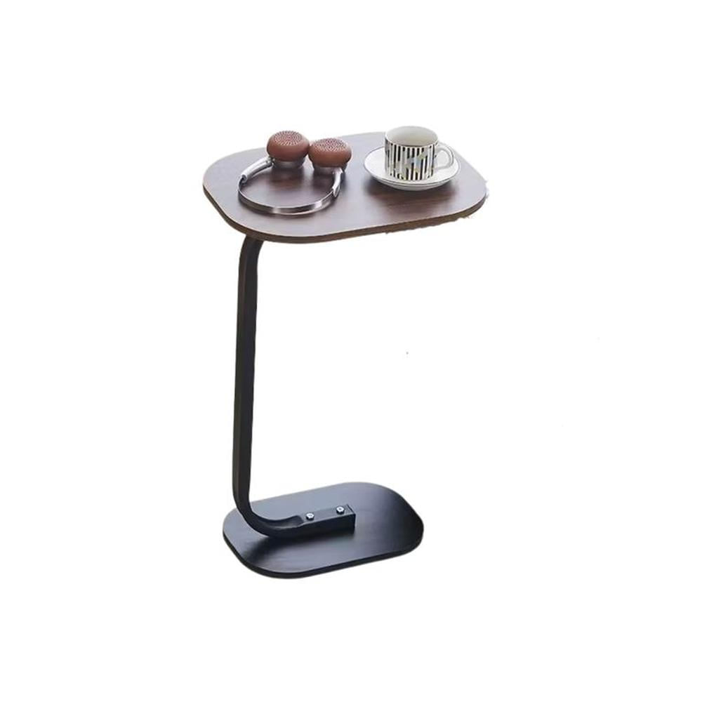 Mesa auxiliar tipo C marrón