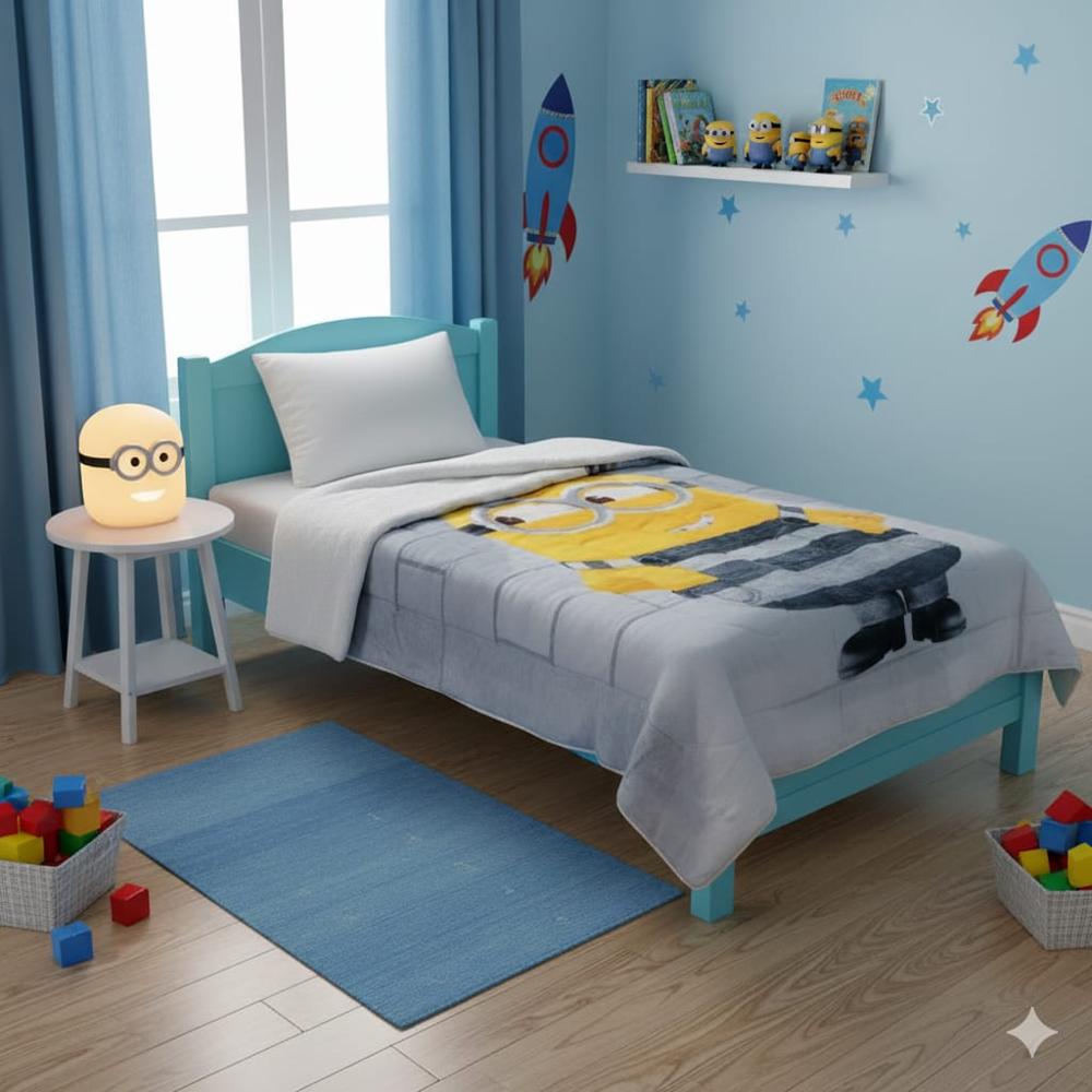 Edredón Flannel con Sherpa 1.5 Plazas Mi Villano Favorito Gru