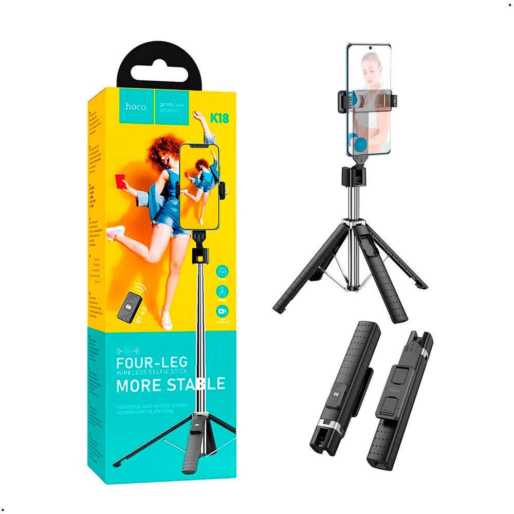 Palo Selfie Tripode Hoco K18 Control Bluetooth 90cm
