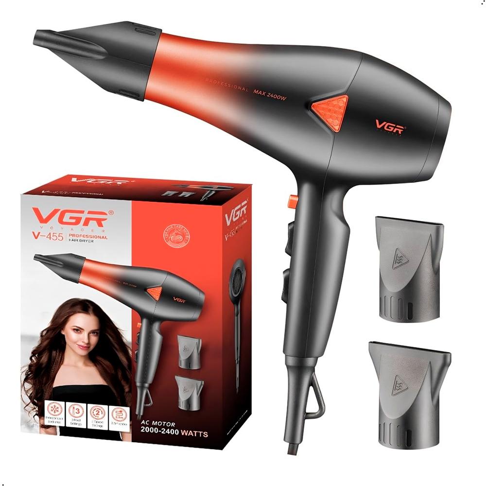 Secadora De Cabello Profesional Vgr Motor Ac V-455