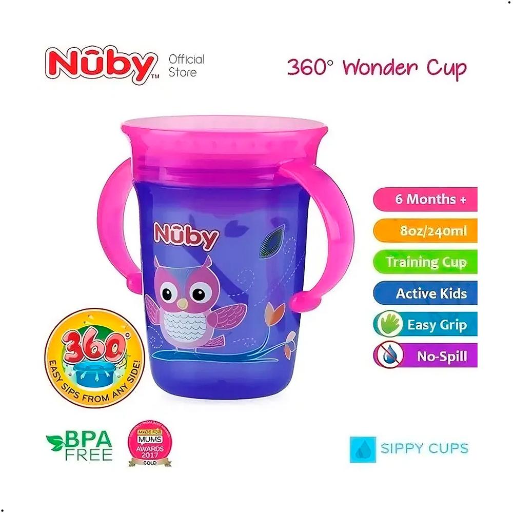 Vaso Antiderrame NUBY 360 Entrenamiento Bebé