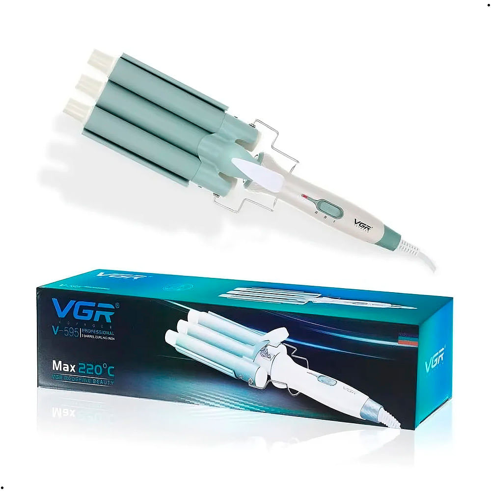 Ondulador Rizador De Pelo Profesional Triple Vgr V-595