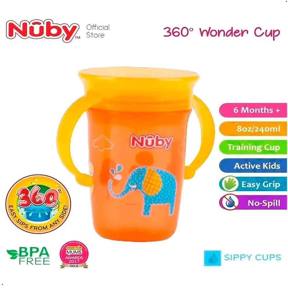 Vaso Antiderrame 360 Nuby Entrenamiento Bebé