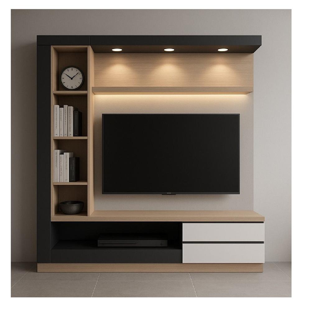 Centro de Entretenimiento Moderno Quos 2 cajones TU MESITA