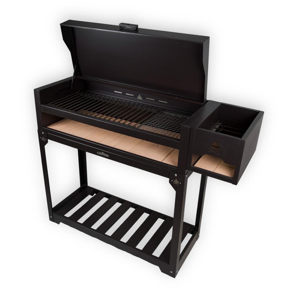 Parrila a Carbón Leña Chulengón Completo Hierro Fundido