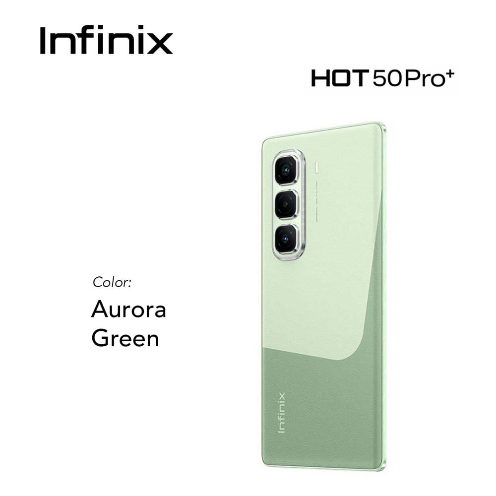 INFINIX HOT 50 PRO PLUS 8GB RAM y 8GB EXTENDIDA con 256GB COLOR VERDE REGISTRADO