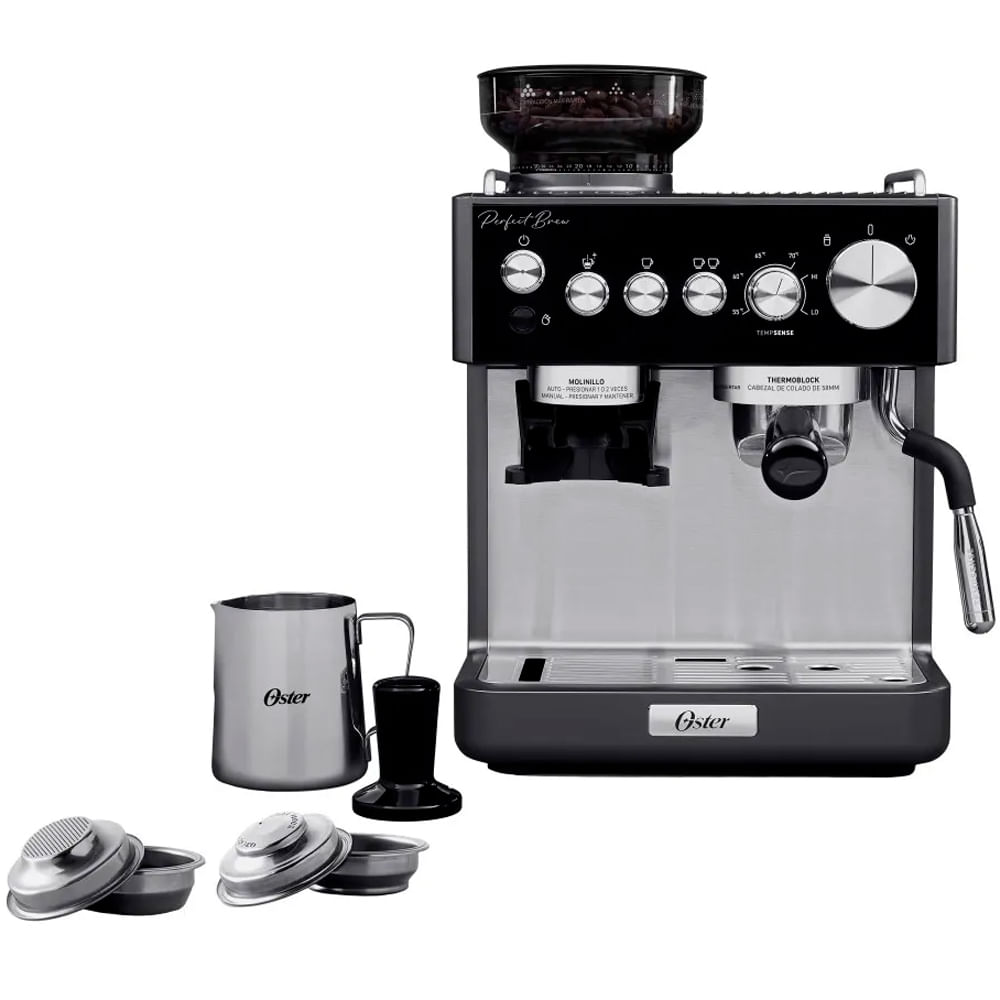 Cafetera Perfect Brew Oster para Espresso con Molinillo  BVSTEM7301