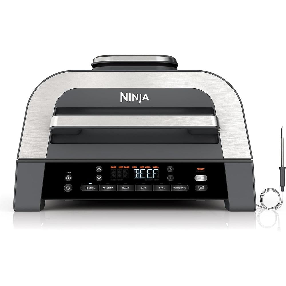 Ninja Parrilla Foodi Smart XL DG551 6 en 1, 4 qt / 3.78 L | Negro/Plateado