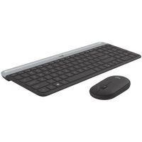 Teclado Y Mouse Inalámbrico Logitech Mk470 Slim negro black