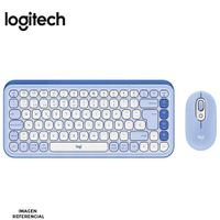 Teclado y Mouse Logitech Pop Icon Combo  Bluetooth Wireless Lila morado