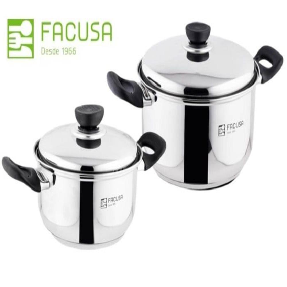 Juego de Ollas 4 piezas Acero Inoxidable Facusa