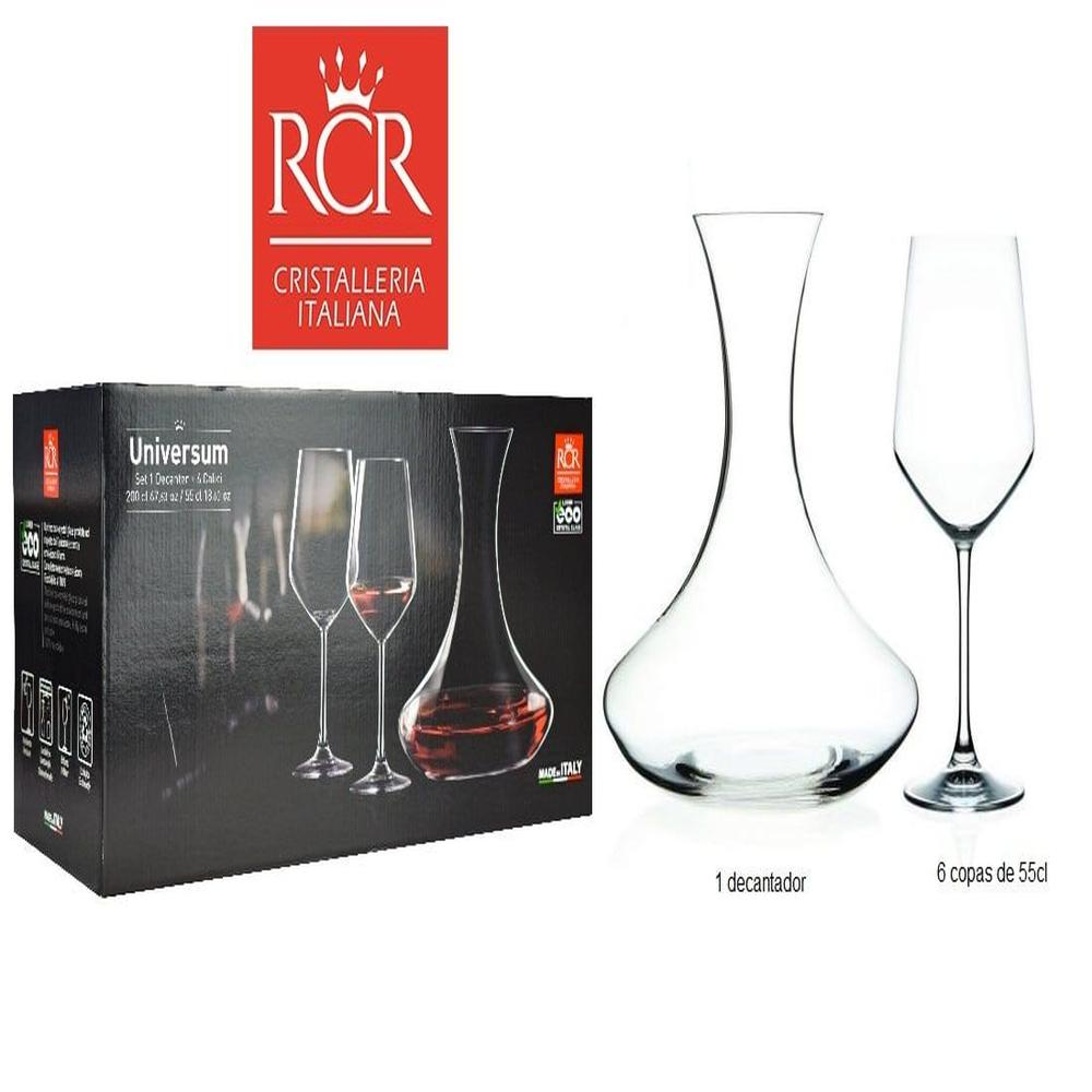 SET DE DECANTER X 07 ARIA UNIVERSUM- RCR - 100% Hecho en Italia