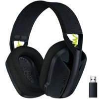 Audifono Gamer Logitech G435 LightSpeed Bluetooth  Black negro