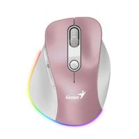 Mouse Genius Ergo 9000s Pro Dual Recargable Bt ARosado claro