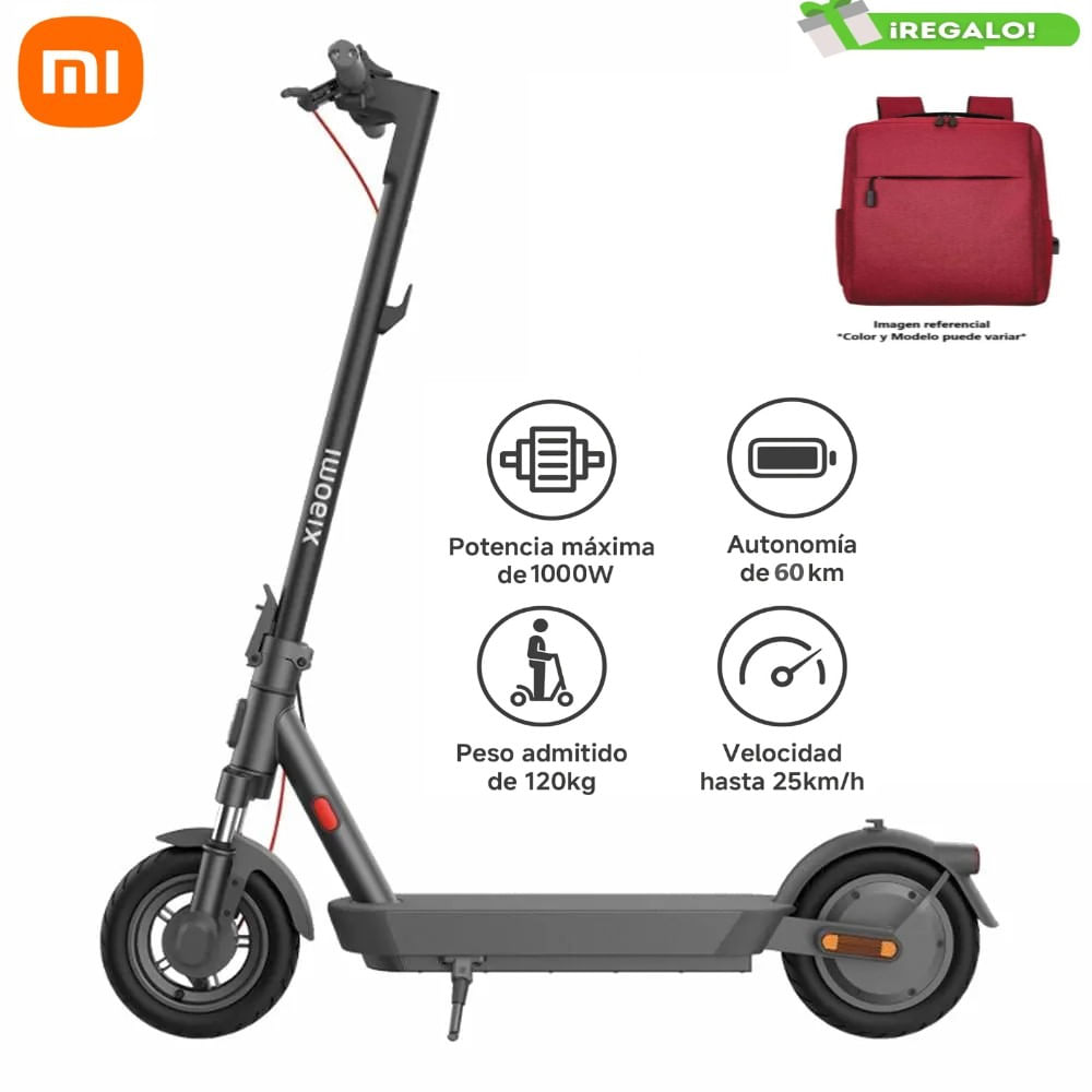 Scooter XIAOMI Electric Scooter 5 PRO más Mochila