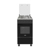 Cocina de Pie Acero Inoxidable Sole Modelo 3120COSOL042 Color Negro