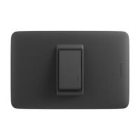 Conmutador Simple Dplus Bticino Negro de 10A 250V