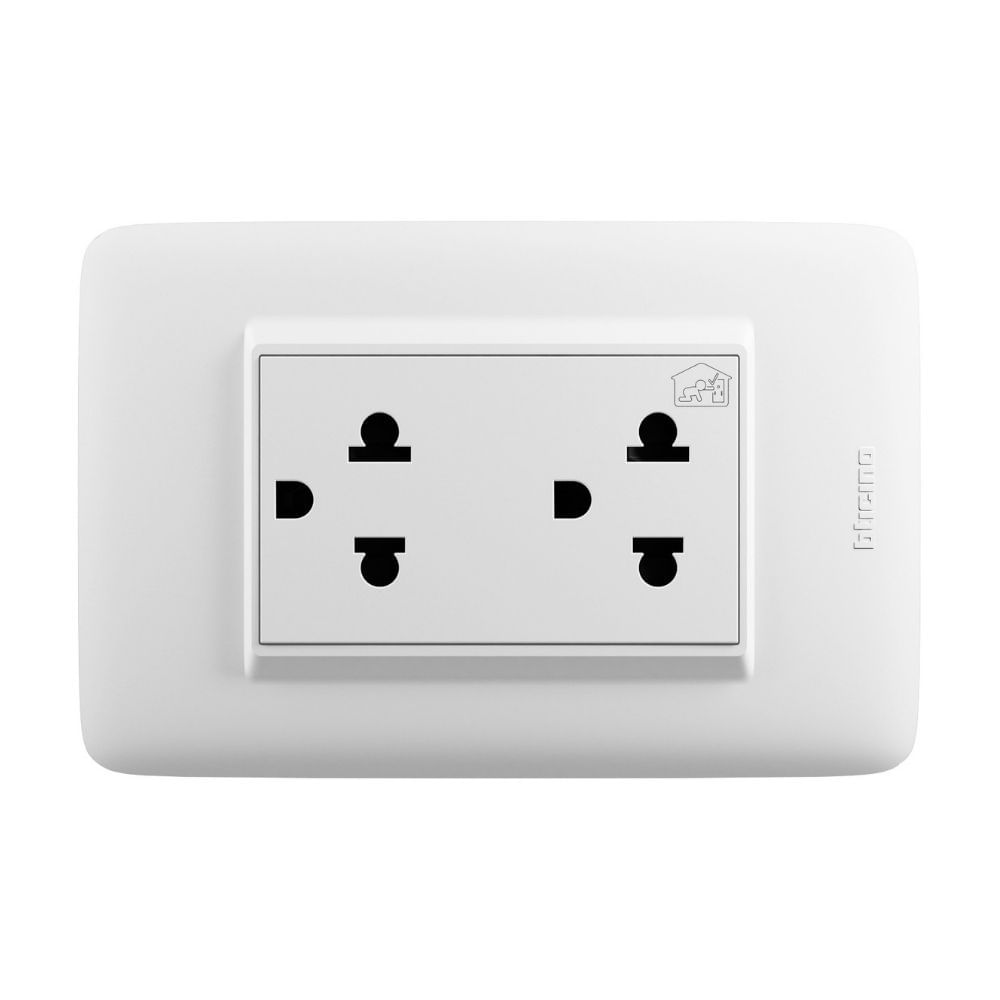 Tomacorriente Doble Univ Lt Blanco Dplus Bticino