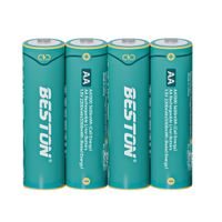 4 Baterias de litio recargable AA pila 1.5V 3600mWh BESTON AA1000