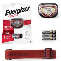Linterna Frontal ENERGIZER 300 Lumenes 4 Modos Regulable