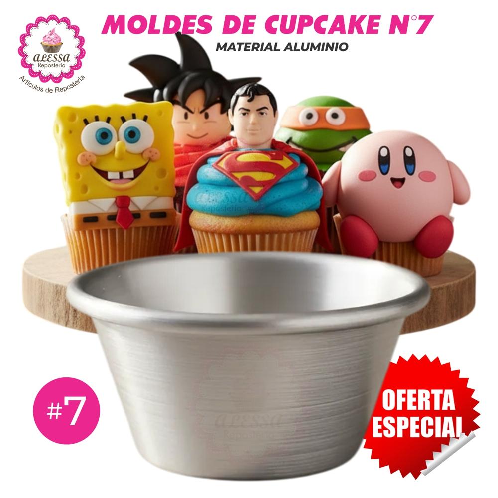 Molde de Cupcake Número 7 de Aluminio para Reposteria 2 docenas