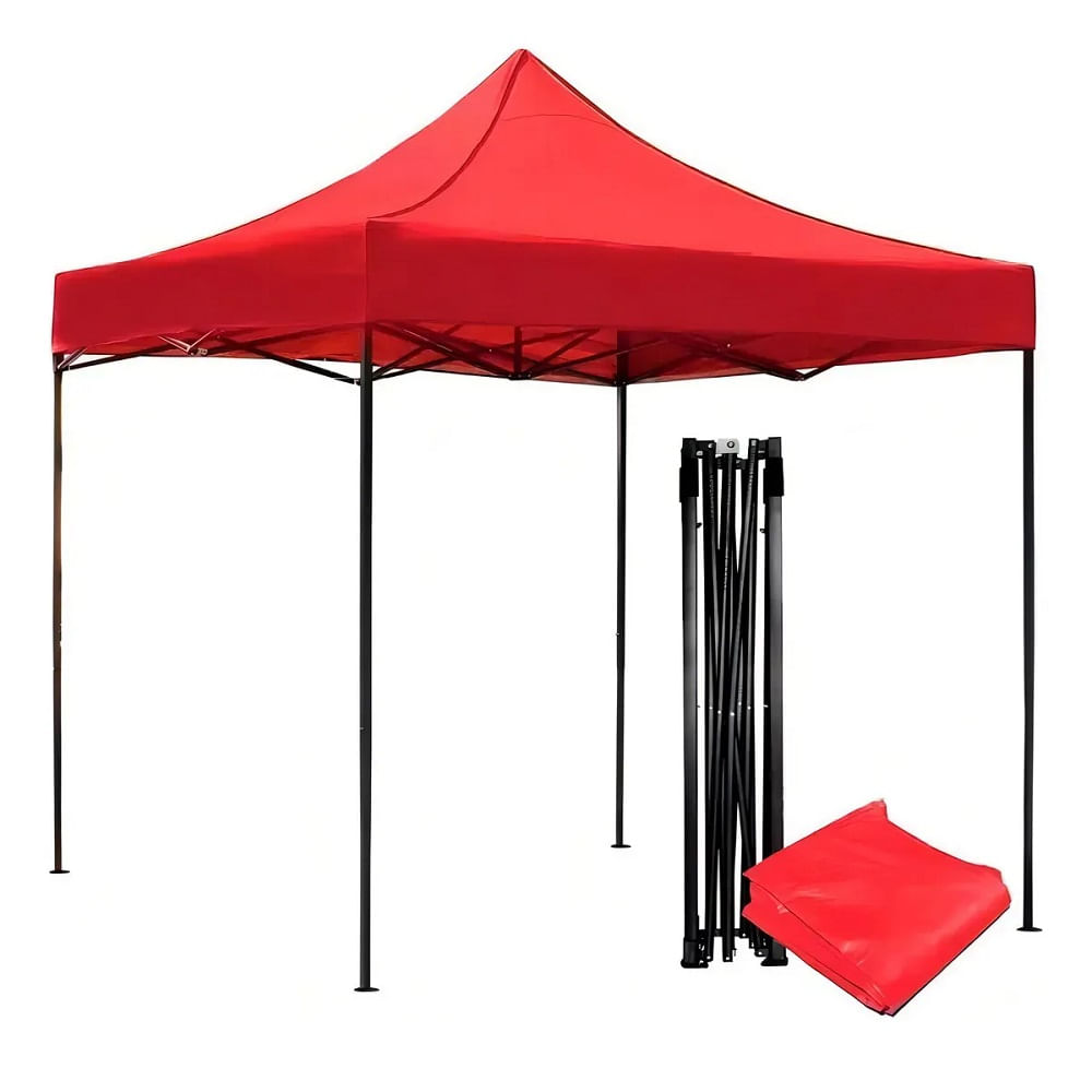Toldo Impermeable Rojo 3Mts