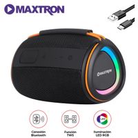 Parlante Boomer One MX301 BT USB TWS Luces RGB 7,4V/3000mAH
