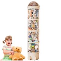Organizador Peluches Moderno Almacenamiento Niños Estante Exhibidor 4 Niveles