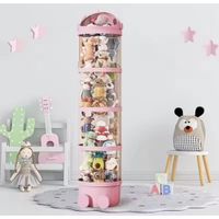Organizador Peluches Moderno Almacenamiento Niños Estante Exhibidor 4 Niveles