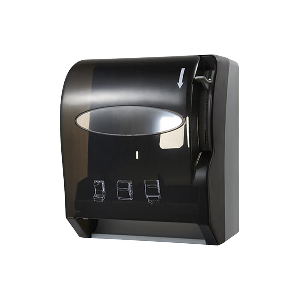 Dispensador de Papel Toalla con Palanca Negro