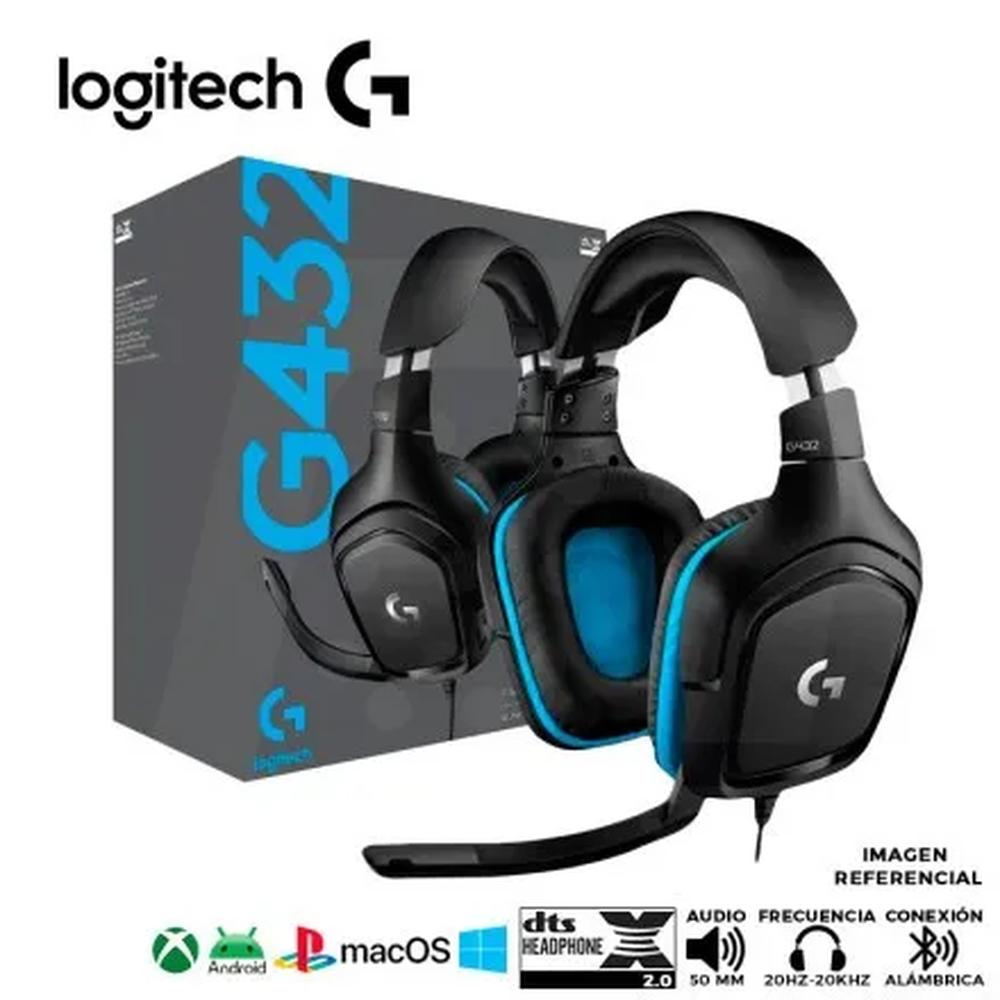 AUDIFONO LOGITECH G432 3.5MM-USB 7.1