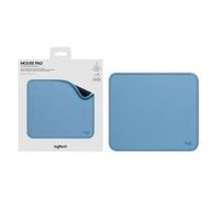 PAD MOUSE LOGITECH 23cm x20cm  ANTI SALPICADURAS celeste
