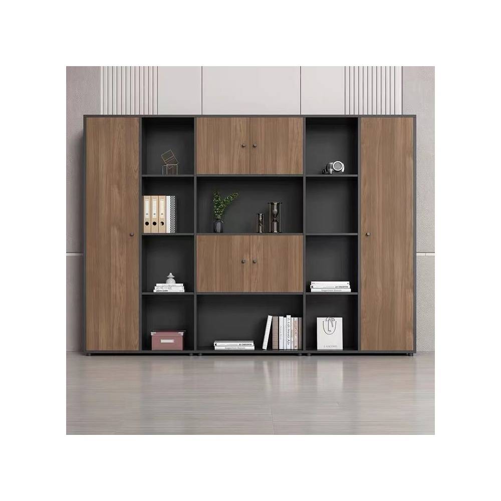 Librero Moderno Steven Color Chiavenna\Negro TU MESITA