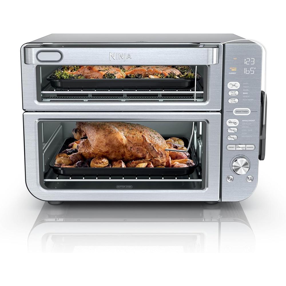 Ninja Horno Double Stack XL DCT651, freidora 12 en 1, Pro Cook | Acero