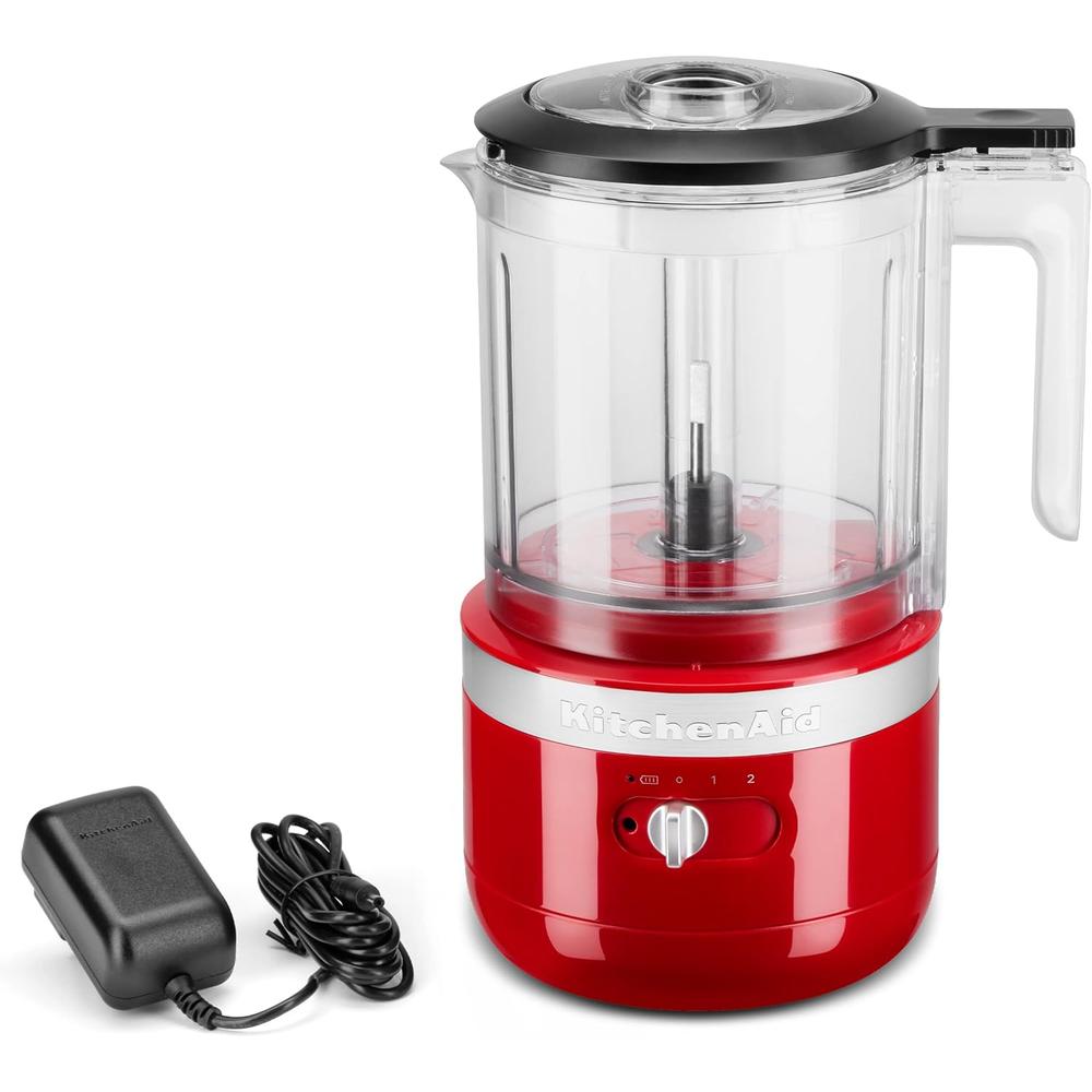 KitchenAid KFCB519ER, picadora de alimentos inalámbrica 5 qt / 4.7 L | Rojo imperio
