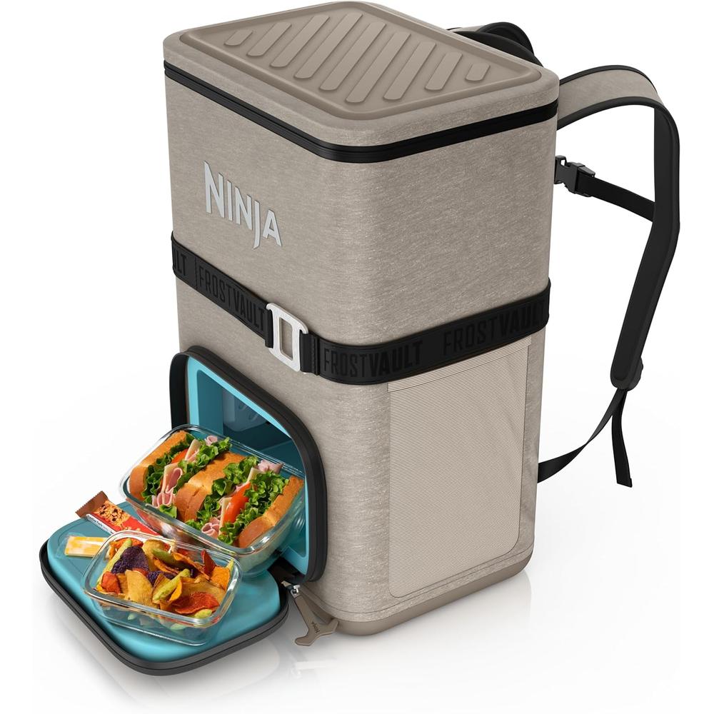 Ninja mochila térmica Frostvault Go Can, 36 qt / 34,1 L | Beige