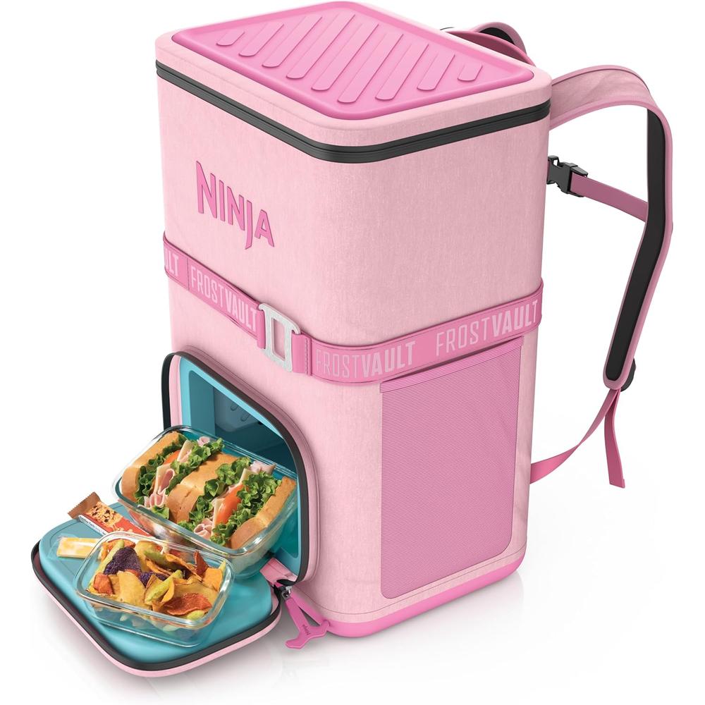 Ninja mochila térmica Frostvault Go Can, 36 qt / 34,1 L | Rosado